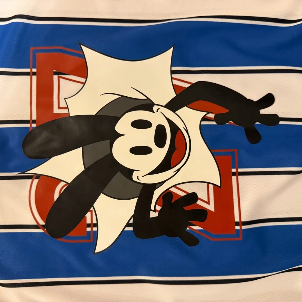 Disney Blue and White Striped Polo Shirt - Picture 6 of 6